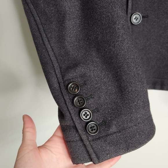 Dolce & Gabbana Men's Double Breasted Black Wool Pea Coat Size 50 EU - Picture 4 of 16